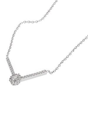 Printezis Fine Jewellery Κολιέ Λευκόχρυσο Κ18 με Διαμάντια 07-018-0980