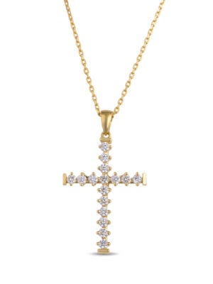 Printezis Fine Jewellery Σταυρός Χρυσός Κ18 με Διαμάντια 07-018-0497