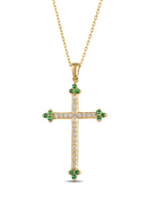 Printezis Fine Jewellery Σταυρός Χρυσός Κ18 με Διαμάντια 07-018-0515
