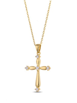 Printezis Fine Jewellery Σταυρός Χρυσός Κ18 με Διαμάντια 07-018-0519