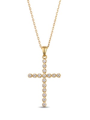Printezis Fine Jewellery Σταυρός Χρυσός Κ18 με Διαμάντια 07-018-0520