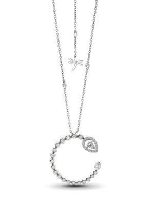 Casato Λευκόχρυσο Κολιέ Κ18 CH-529BT-W