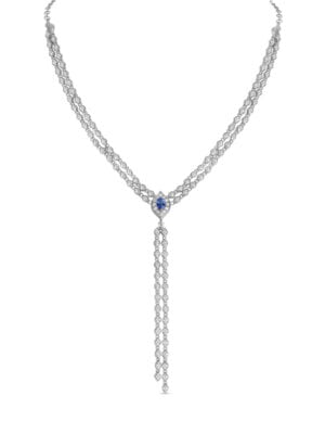 Casato Λευκόχρυσο Κολιέ Κ18 CL-373ZBBT-W