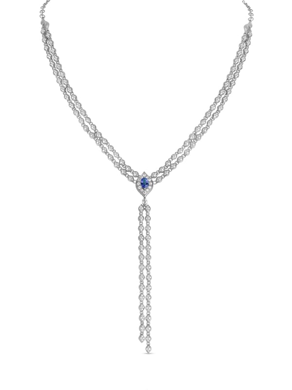 Casato Λευκόχρυσο Κολιέ Κ18 CL-373ZBBT-W