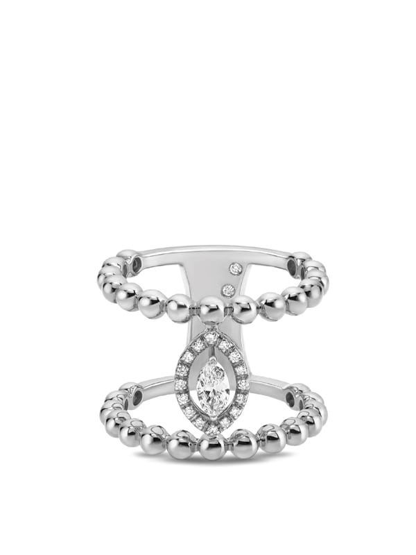 Casato Λευκόχρυσο Δαχτυλίδι Κ18 MX-1343BT-W