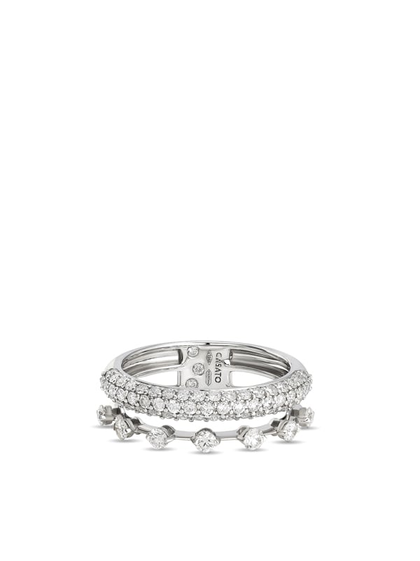 Casato Λευκόχρυσο Δαχτυλίδι Κ18 MX-1585BT-W