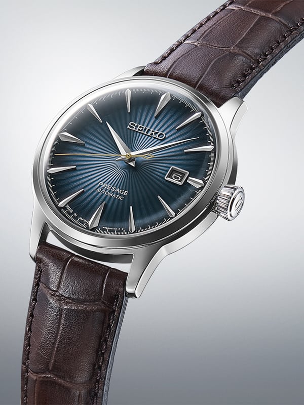 SEIKO Presage 'Midnight Blue Moon' Cocktail Time Automatic SRPK15J1