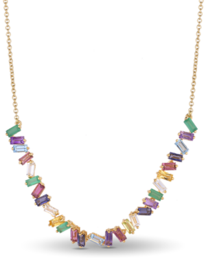 Κολιέ Χρυσό Κ18 με Ημιπολύτιμους Λίθους DKG18OTH/10