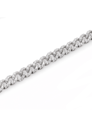 PRINTEZIS DIANA ΒΡΑΧΙΟΛΙ ΛΕΥΚΟΧΡΥΣΟ Κ18 ΜΕ ΔΙΑΜΑΝΤΙΑ DBW18OR/15