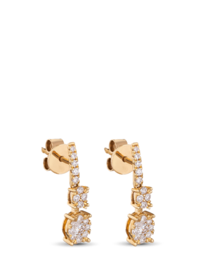 Printezis Σκουλαρίκια Χρυσά Κ18 με Διαμάντια DSG18OR/6