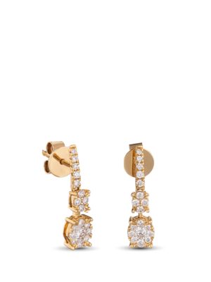 Printezis Σκουλαρίκια Χρυσά Κ18 με Διαμάντια DSG18OR/6