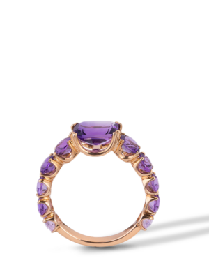 Printezis Fine Jewellery Δαχτυλίδι Χρυσό Κ18 με Αμέθυστο DRG18AR/12