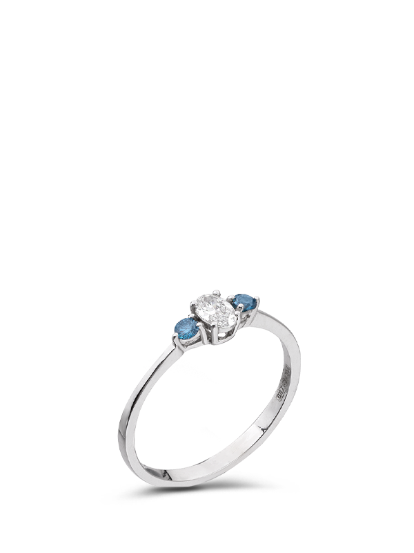 Printezis Δαχτυλίδι Λευκόχρυσο K18 με Διαμάντια DDW18DG/21Printezis Δαχτυλίδι Λευκόχρυσο K18 με Διαμάντια DDW18DG/21