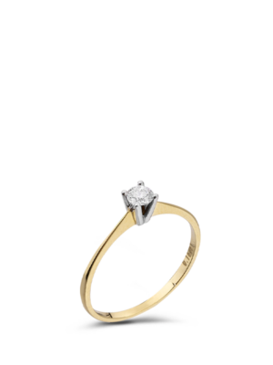 Printezis Fine Jewellery Μονόπετρο Δαχτυλίδι Χρυσό Κ18 με Διαμάντι MOG18KA/69