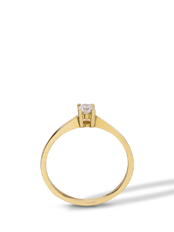 Printezis Fine Jewellery Μονόπετρο Δαχτυλίδι Χρυσό Κ18 με Διαμάντι MOG18KA/70