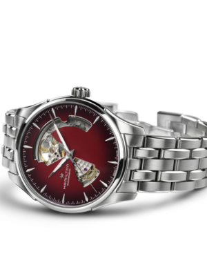 HAMILTON JAZZMASTER OPEN HEART AUTO H32675170