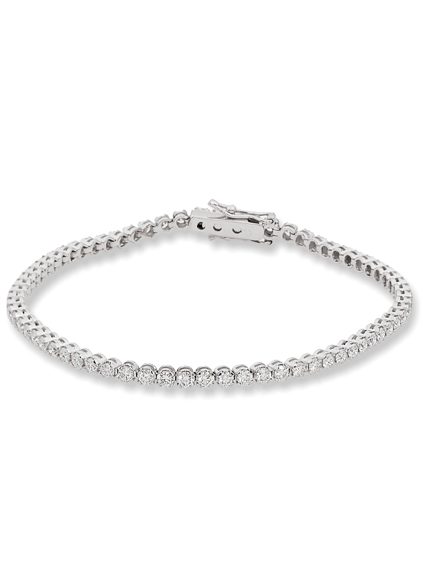 PRINTEZIS DIANA ΒΡΑΧΙΟΛΙ ΛΕΥΚΟΧΡΥΣΟ Κ18 ΜΕ ΔΙΑΜΑΝΤΙΑ DBW18OR/11