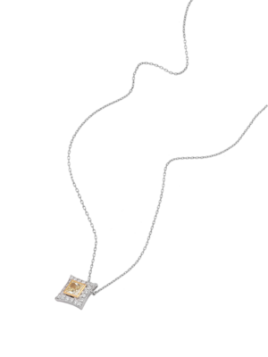 Printezis Fine Jewellery Κολιέ Λευκόχρυσο Κ18 με Διαμάντια DKW18DG/25