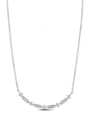 Printezis Fine Jewellery Κολιέ Λευκόχρυσο Κ18 με Διαμάντια DKW18DG/23