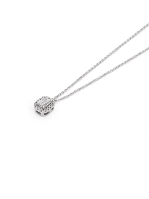 Printezis Fine Jewellery Κολιέ Λευκόχρυσο Κ18 με Διαμάντια DKW18AR/11