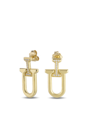 Printezis Σκουλαρίκια Χρυσά Κ18 με Διαμάντια DSG18KA/45