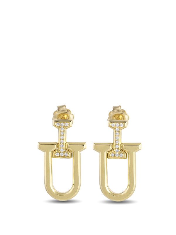 Printezis Σκουλαρίκια Χρυσά Κ18 με Διαμάντια DSG18KA/45