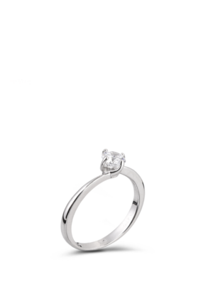 Δαχτυλίδι Λευκόχρυσο Κ14 με Ζιρκόν CDW14OR/28