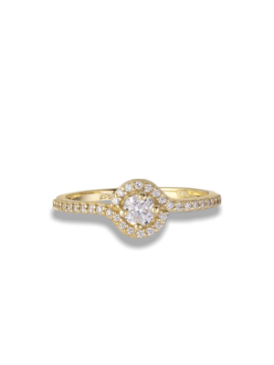 Δαχτυλίδι Χρυσό Κ14 με ζιρκόν CDG14OR/31