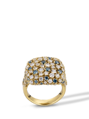 Printezis Fine Jewellery Δαχτυλίδι Χρυσό Κ18 με Διαμάντια DG18AR/10