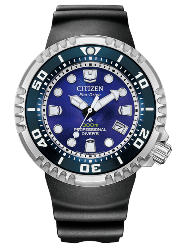 citizen eco drive professional diver 300m unite blue bn1025 08l